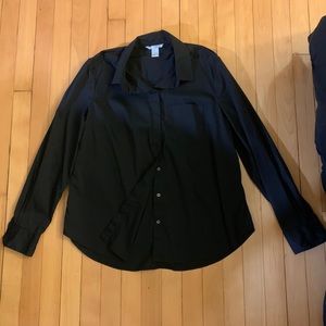 Black Button Down Blouse